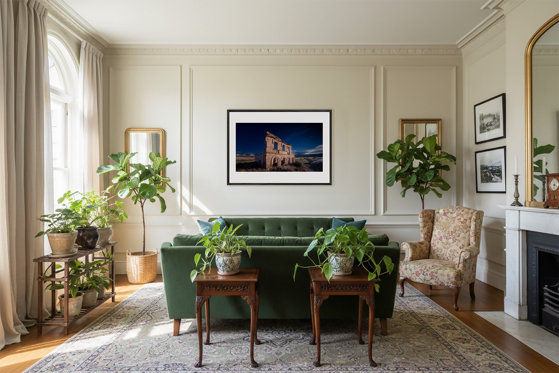 Castelserás Ghost Railway Station 2 - Colour - Limited Edition - Premium Wooden Framed Fine Art Print With Premium Matte Paper A1 (59.4 x 84.1 cm)